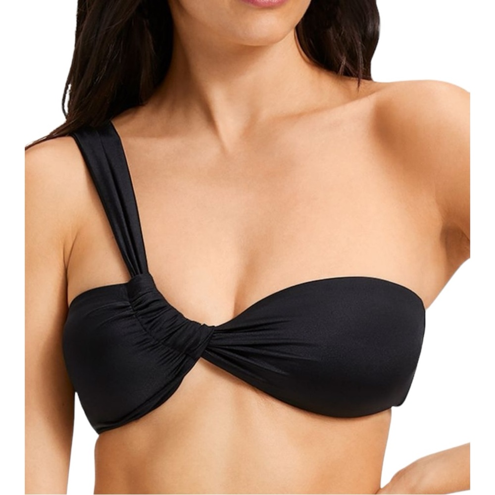 Good American bali bikini top in black NWT